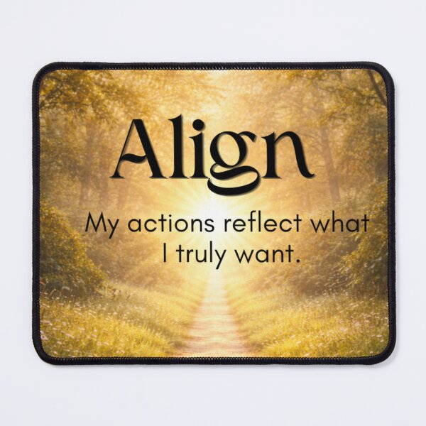 Item preview, Align: My Actions Reflect What I Truly Want | Inspirational Home Decor & Motivational Apparel Gift designed and sold by Compass and a Camera.