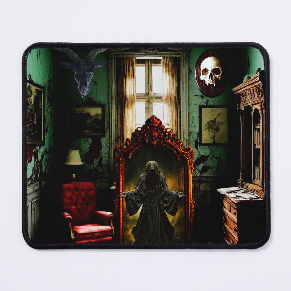 Item preview, Gothic Grim Reaper in Haunted Room designed and sold by FahdSpaceArt.