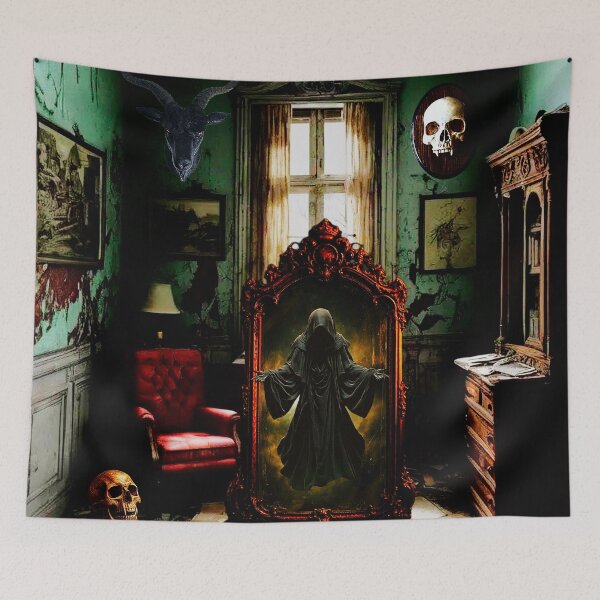 Item preview, Gothic Grim Reaper in Haunted Room  designed and sold by FahdSpaceArt.