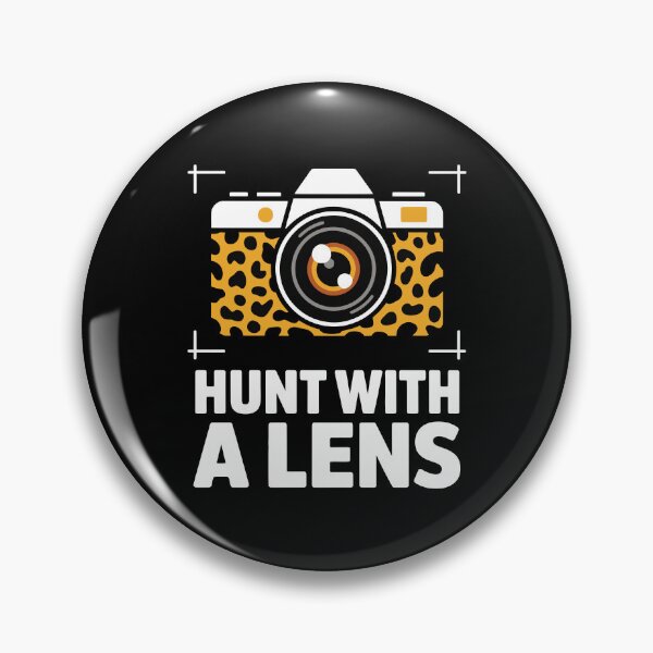 Item preview, Hunt with a Lens Bold Wildlife Photography Concept Animal Pattern Camera designed and sold by NaturEdeN.