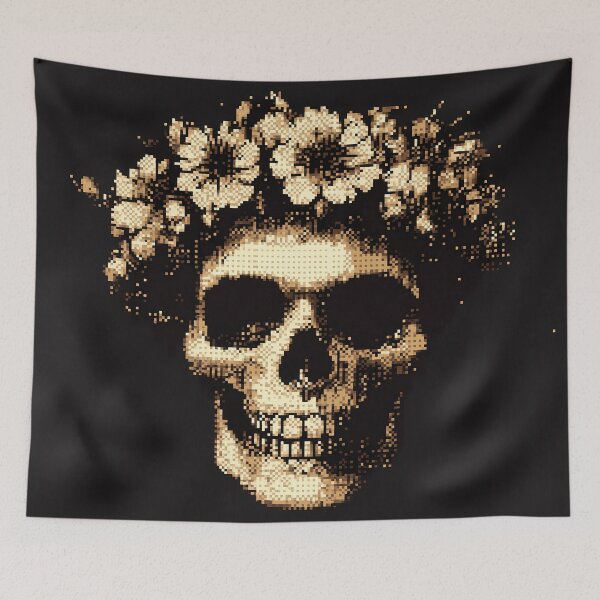 Item preview, Flower Floral Skull designed and sold by ClubVacay.