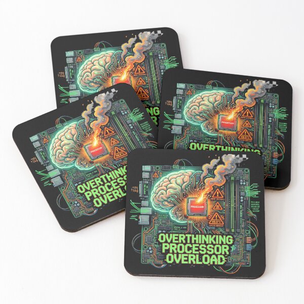 Item preview, Overthinking Processor Overload Funny Tech Brain Design designed and sold by afarkar.
