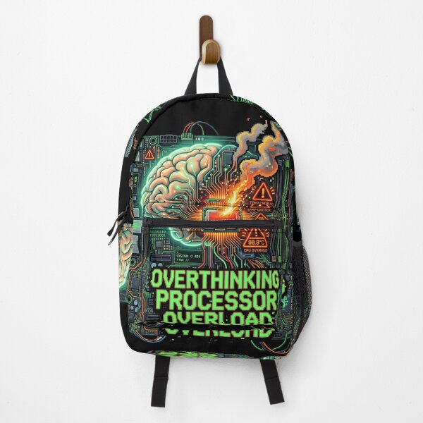 Item preview, Overthinking Processor Overload Funny Tech Brain Design designed and sold by afarkar.