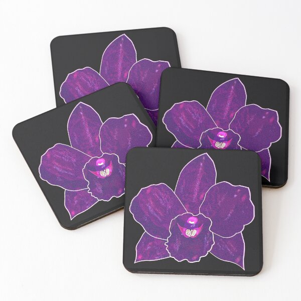 Item preview, Deep Purple Orchid – Gothic Botanical Digital Art designed and sold by BatNature.