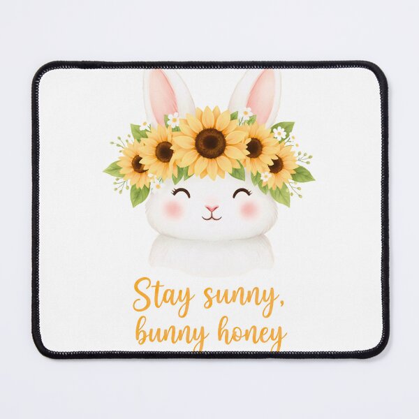 Item preview, Stay Sunny Bunny Honey - Cute Cottagecore Sunflower designed and sold by TheSquirla.