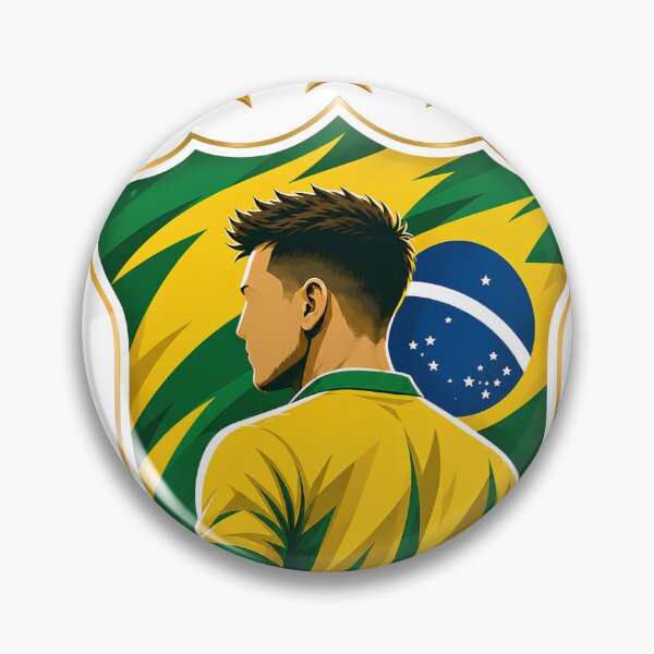 Item preview, Brazil Inspired Football Crest – Green and Gold Championship Badge designed and sold by aminesez22.