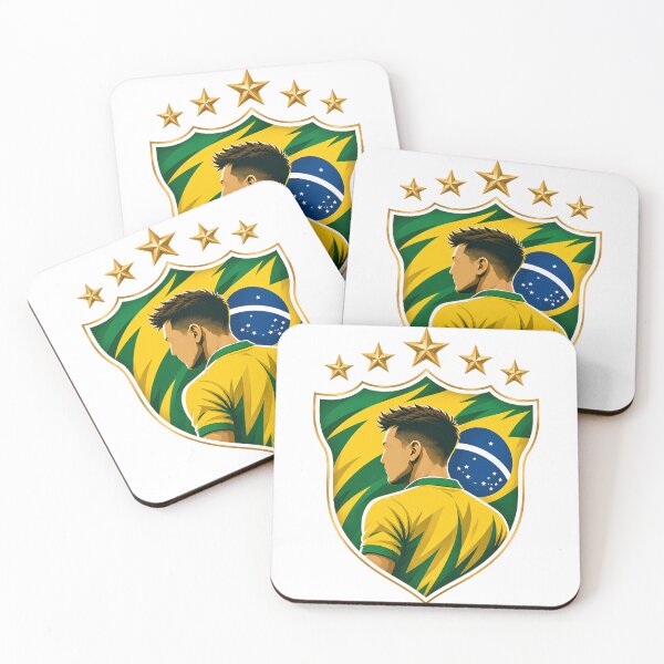 Item preview, Brazil Inspired Football Crest – Green and Gold Championship Badge designed and sold by aminesez22.