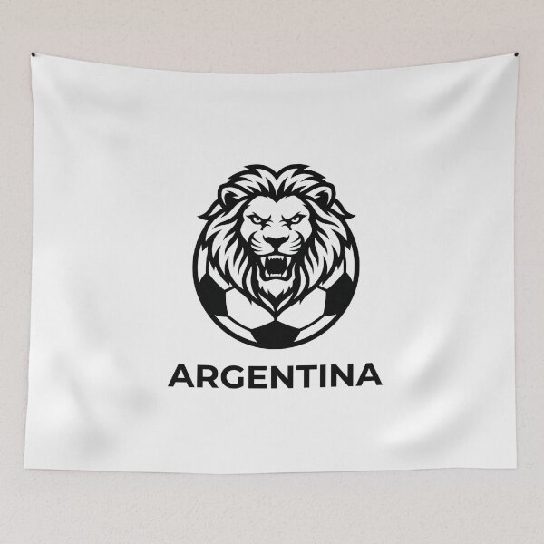 Item preview, Argentina Soccer Lion Premium Minimalist World Cup Sticker designed and sold by Mr-wow.
