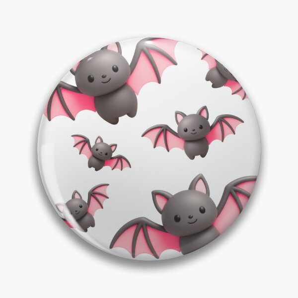 Item preview, Cute Pink Bats - Flying Bat Friends  designed and sold by madebyjulia7.