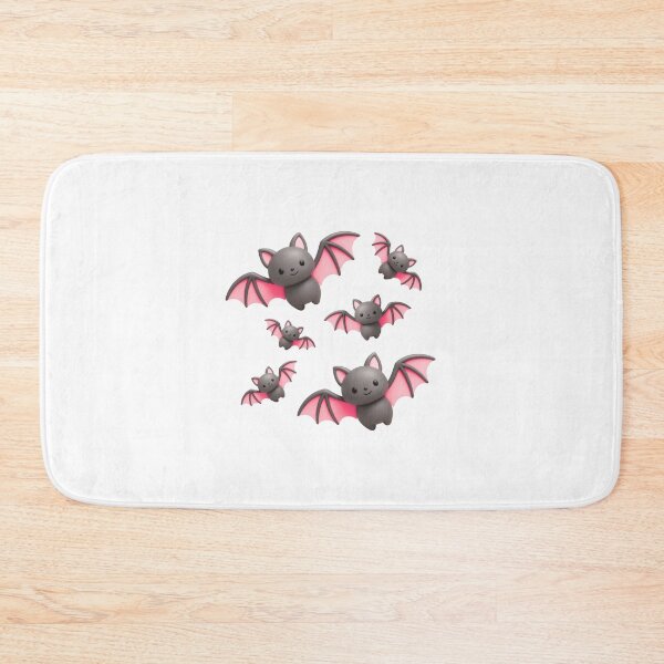 Item preview, Cute Pink Bats - Flying Bat Friends  designed and sold by madebyjulia7.