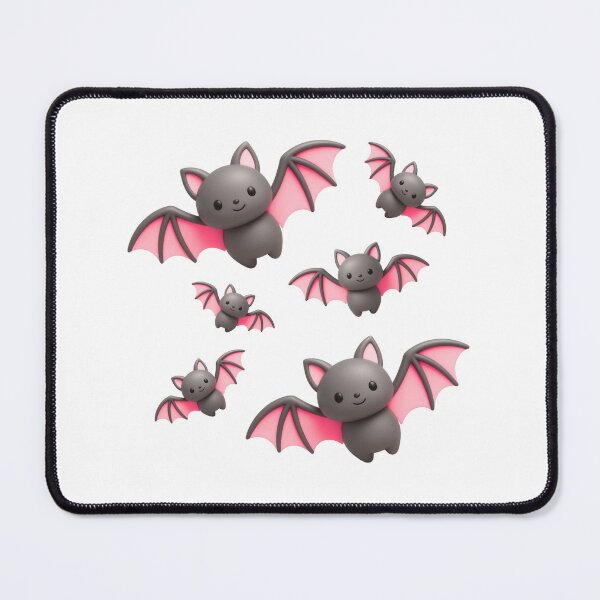 Item preview, Cute Pink Bats - Flying Bat Friends designed and sold by madebyjulia7.