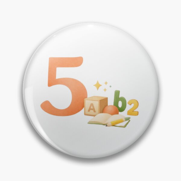 Item preview, Minimalist Number 5 Kids Design designed and sold by LumarisArts.