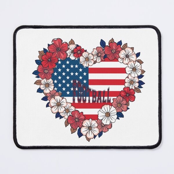 Item preview, Copy of USA Football Heart designed and sold by FlowerSeller1.
