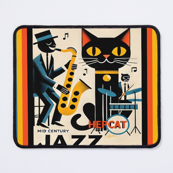 Item preview, Mid Century Jazz Hep Cat Band designed and sold by Lee Hiller Designs.