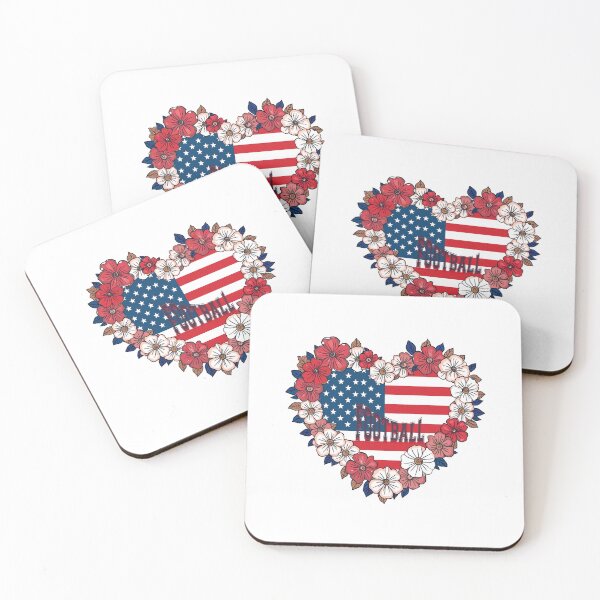 Item preview, Copy of USA Football Heart  designed and sold by FlowerSeller1.