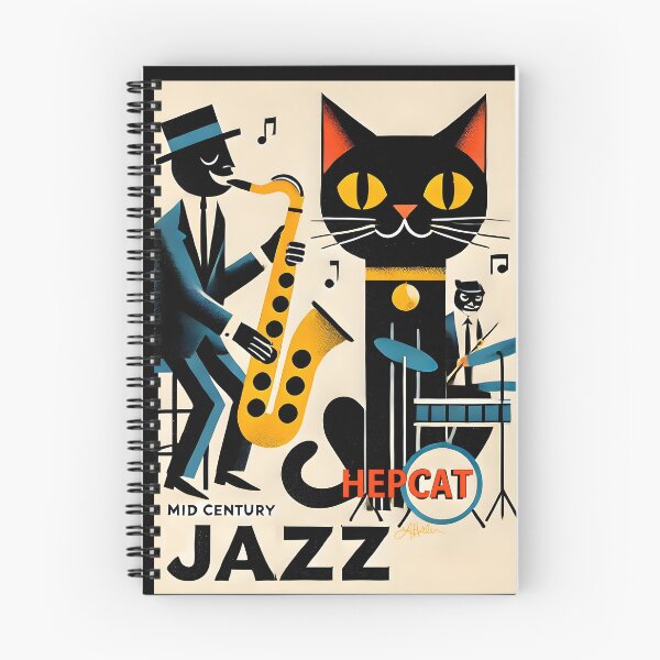 Item preview, Mid Century Jazz Hep Cat Band designed and sold by Lee Hiller Designs.