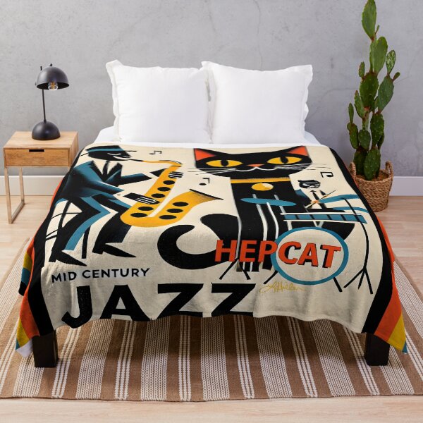 Item preview, Mid Century Jazz Hep Cat Band designed and sold by Lee Hiller Designs.