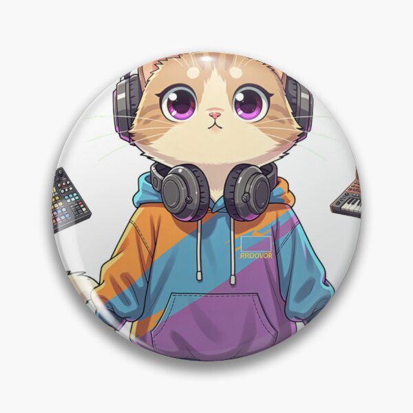 Item preview, Music Producer Cat designed and sold by PurrfectClubArt.