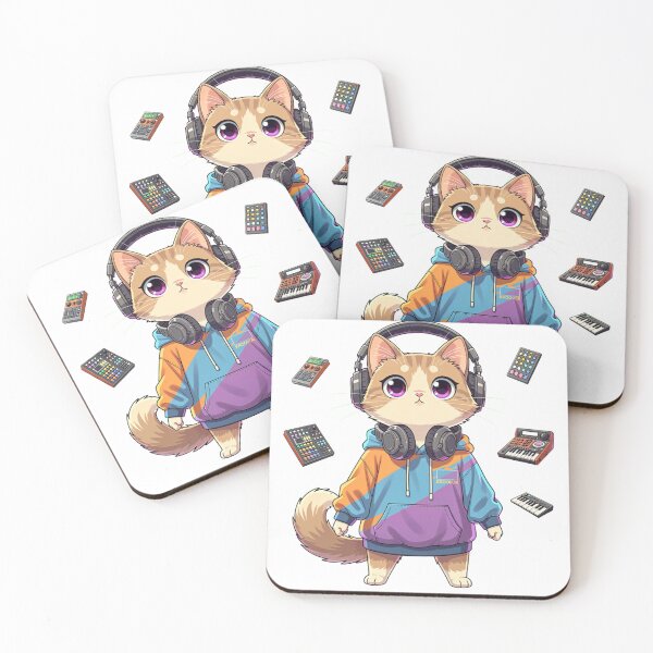 Item preview, Music Producer Cat designed and sold by PurrfectClubArt.