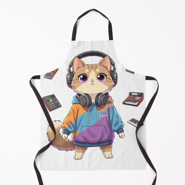 Item preview, Music Producer Cat designed and sold by PurrfectClubArt.