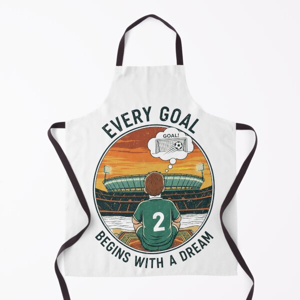 Item preview, Every Goal Begins With A Dream | Retro Soccer Inspiration Design designed and sold by M.Store.