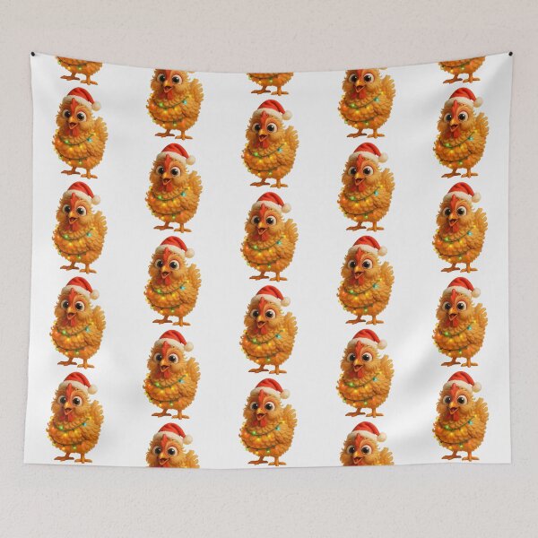 Item preview, Christmas Frizzle Chicken 1 designed and sold by Sillytoe.