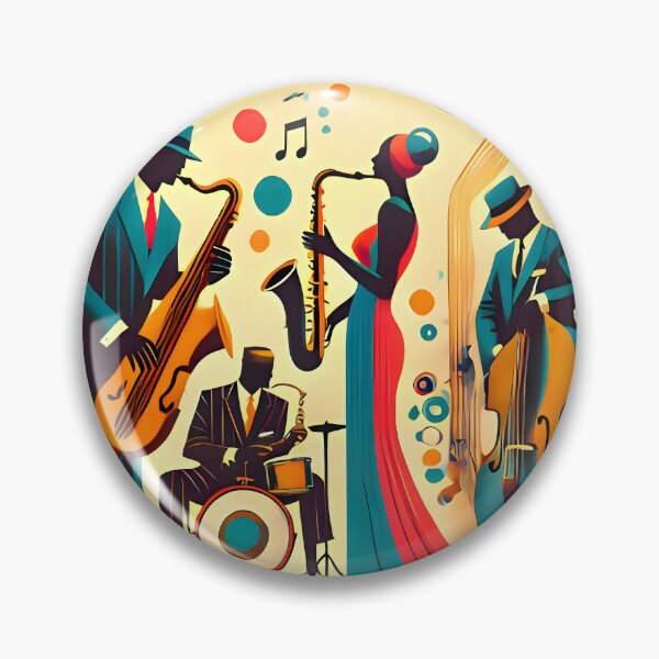 Item preview, Mid Century Jazz Quartet designed and sold by Lee Hiller Designs.