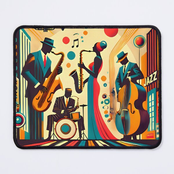 Item preview, Mid Century Jazz Quartet designed and sold by Lee Hiller Designs.