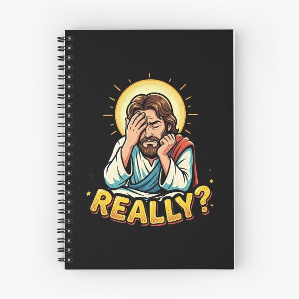 Item preview, Funny Jesus Facepalm Really Disappointed Meme Cartoon designed and sold by DuckOddity.