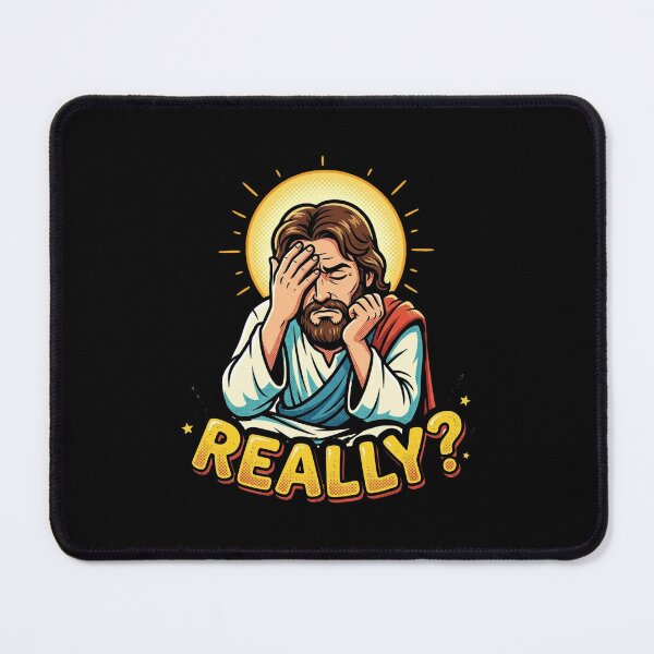 Item preview, Funny Jesus Facepalm Really Disappointed Meme Cartoon designed and sold by DuckOddity.