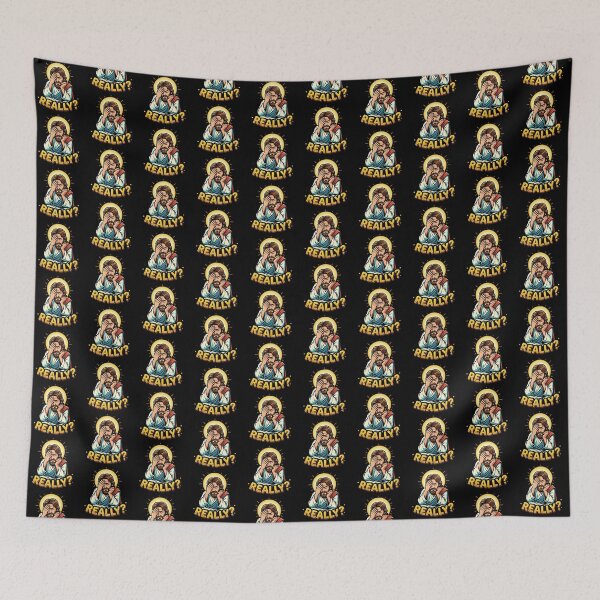Item preview, Funny Jesus Facepalm Really Disappointed Meme Cartoon designed and sold by DuckOddity.