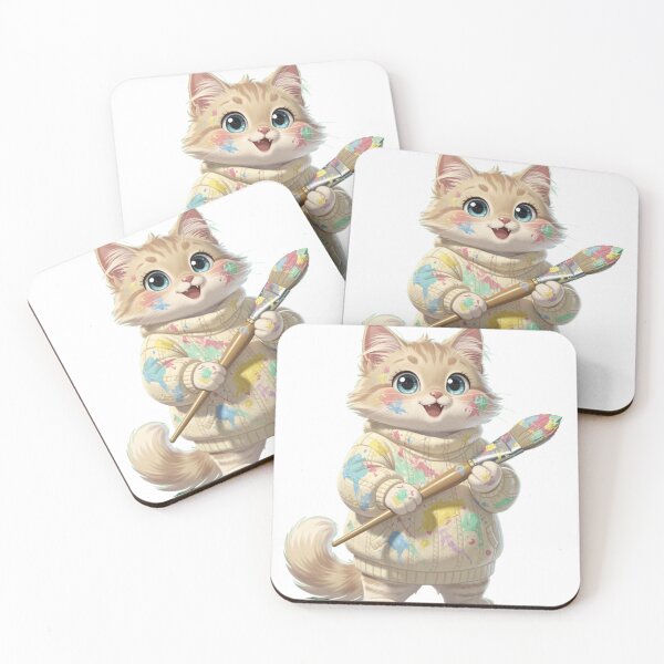 Item preview, Creative Artist Cat Painter designed and sold by PurrfectClubArt.