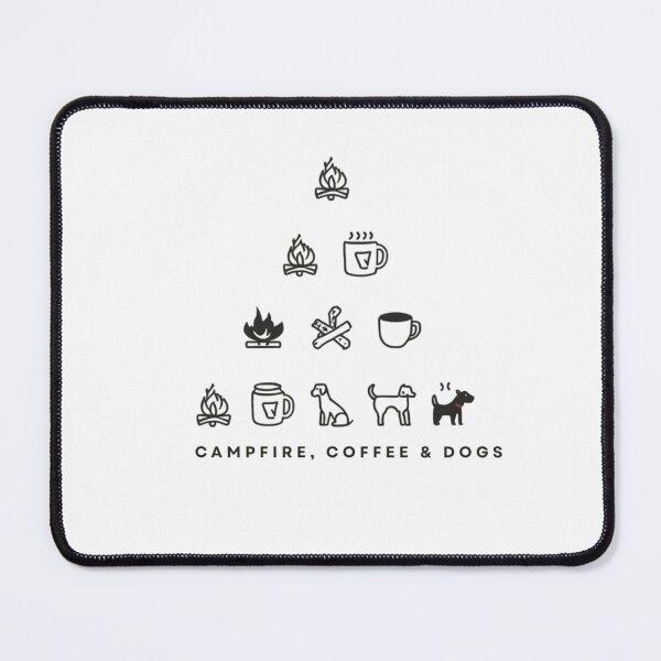 Item preview, Camping Coffee Dogs – Cute Dog Lover Outdoor Adventure Design designed and sold by gluxdesing.