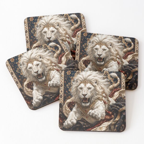 Item preview, Royal White Lion | Luxury Fantasy Wall Art designed and sold by ravuh.