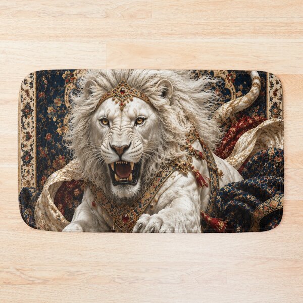 Item preview, Royal White Lion | Luxury Fantasy Wall Art designed and sold by ravuh.