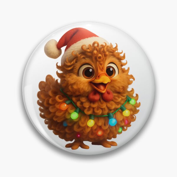 Item preview, Christmas Frizzle Chicken 2 designed and sold by Sillytoe.