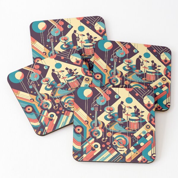 Item preview, Mid Century Jazz Duet designed and sold by Lee Hiller Designs.