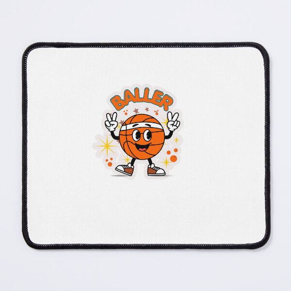 Item preview, Cute Kawaii Basketball" Baller Cartoon Sticker Art designed and sold by KAWAII STUDIO NB.