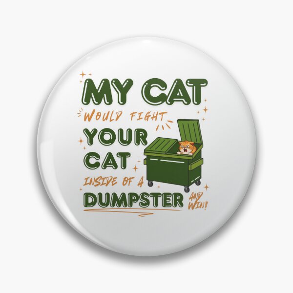 Item preview, Cat Dumpster Green/Orange designed and sold by SticknWoke.