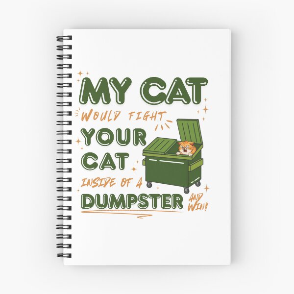 Item preview, Cat Dumpster Green/Orange designed and sold by SticknWoke.