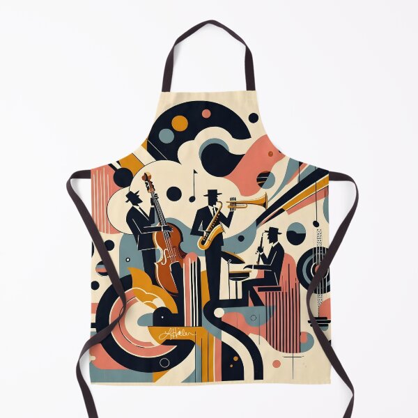 Item preview, Mid Century Psychedelic Jazz Trio designed and sold by Lee Hiller Designs.