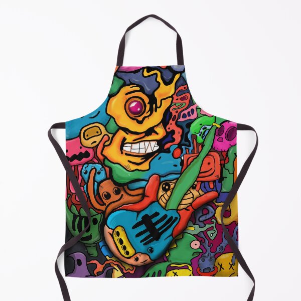 Item preview, abstract guitarist faces designed and sold by delyo.