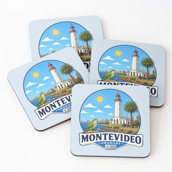 Item preview, Montevideo Lighthouse & Monk Parakeet, Uruguay designed and sold by Myra365Art.