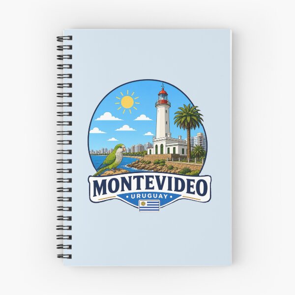 Aperçu de l'œuvre Phare de Montevideo et perruche moine, Uruguay créée et vendue par Myra365Art.