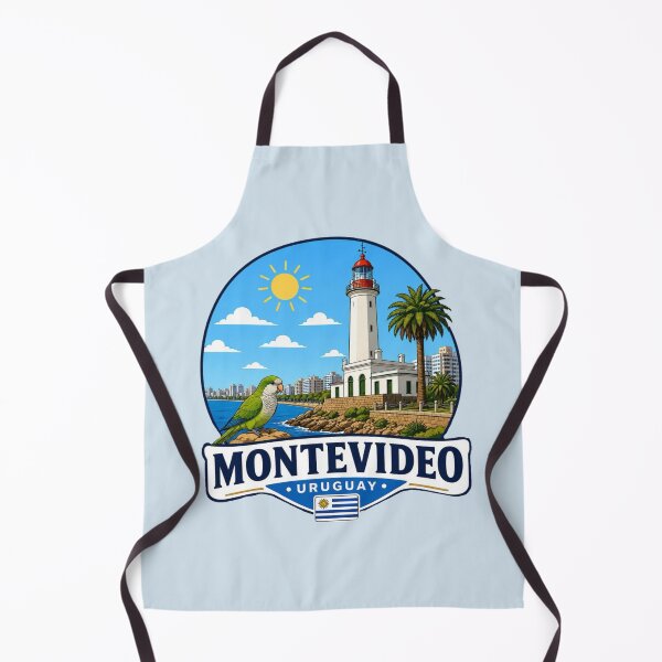 Item preview, Montevideo Lighthouse & Monk Parakeet, Uruguay designed and sold by Myra365Art.