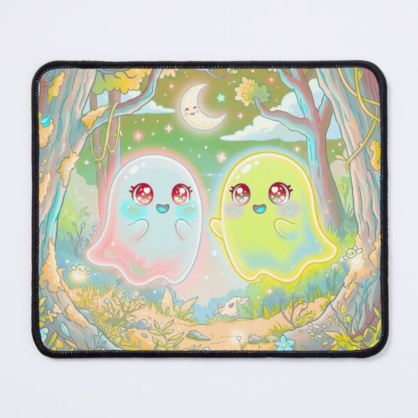 Item preview, Cute Ghost Friends in Magical Forest designed and sold by DervoTeck2767.