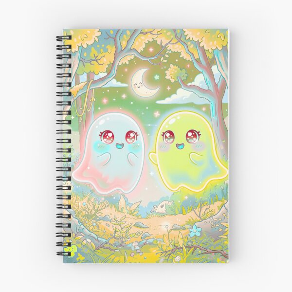 Item preview, Cute Ghost Friends in Magical Forest designed and sold by DervoTeck2767.