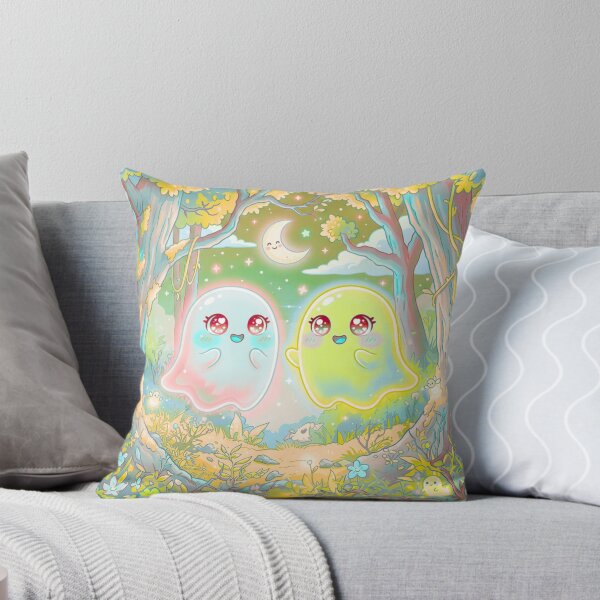 Item preview, Cute Ghost Friends in Magical Forest designed and sold by DervoTeck2767.