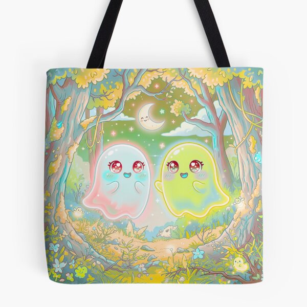 Item preview, Cute Ghost Friends in Magical Forest designed and sold by DervoTeck2767.