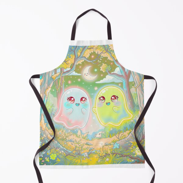 Item preview, Cute Ghost Friends in Magical Forest designed and sold by DervoTeck2767.